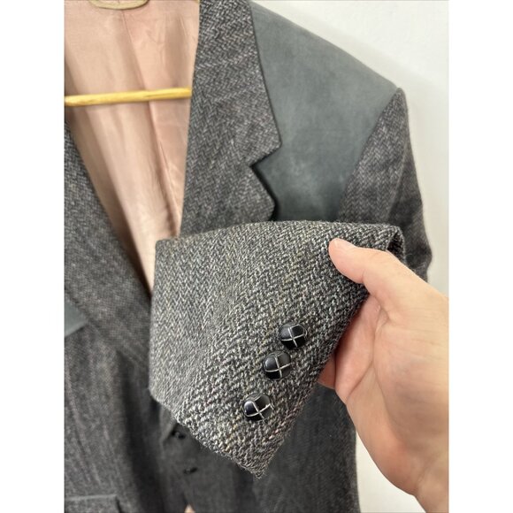Dallas Paragon Men 48S Short  Gray  Western Blazer Sports Coat Cowboy - Picture 2 of 8